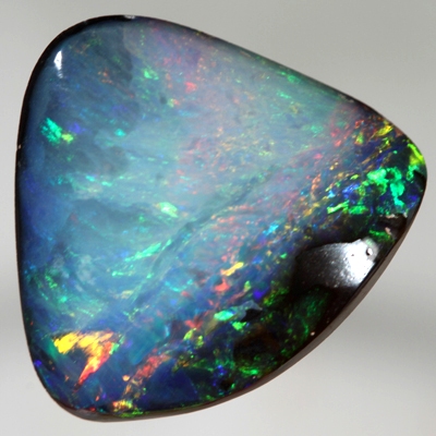 SOLID BOULDER OPAL Bright explosions of fire SEE VIDEO